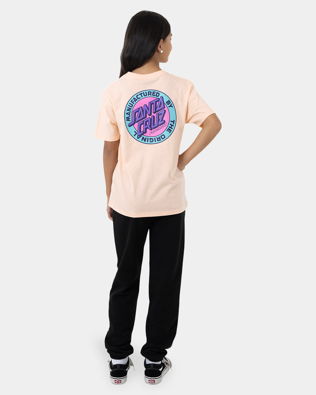 Girls 8-16 Mfg Retro Dot Reverse T-Shirt