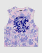 Girls 8-16 Mfg Dot Mono Front Muscle Tank