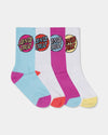 Girls Other Dow 4 Pack Crew Socks