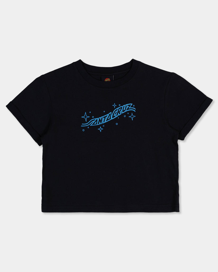 Girls 8-16 Winged Moon Strip Centre T-Shirt