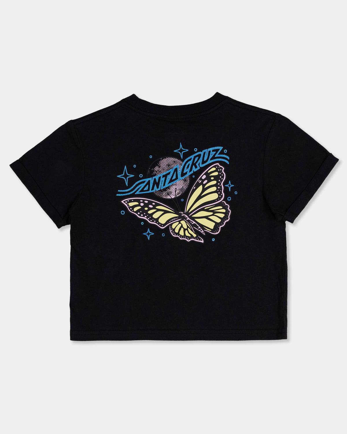 Girls 8-16 Winged Moon Strip Centre T-Shirt