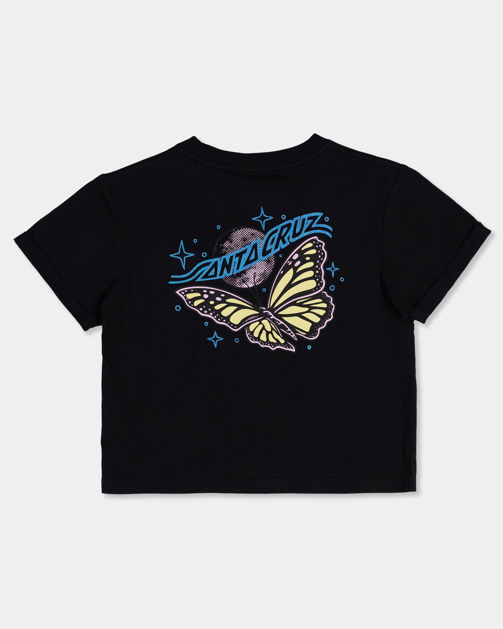 Girls 8-16 Winged Moon Strip Centre T-Shirt