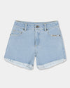 Girls 8-16 MFG Retro Dot Denim Shorts