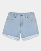 Girls 8-16 MFG Retro Dot Denim Shorts