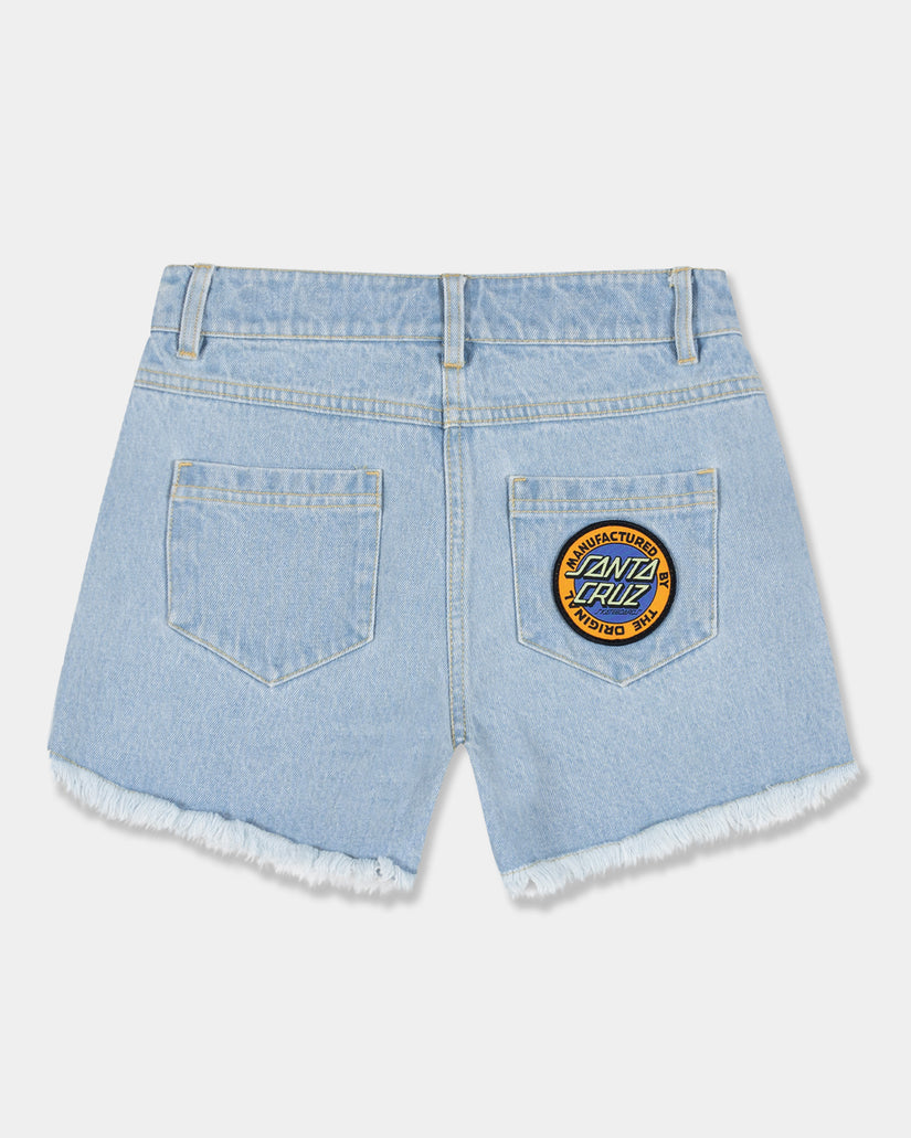 Girls 8-16 MFG Retro Dot Denim Shorts