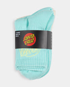 Girls 8-16 Oval Dot Mid 4 Pack Crew Socks