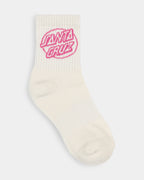 Girls 8-16 Oval Dot Mid 4 Pack Crew Socks