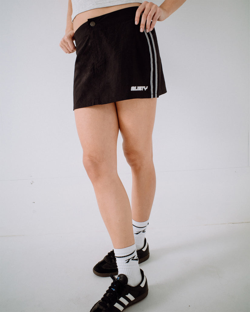 Womens Lombardi Nylon Mini Skirt
