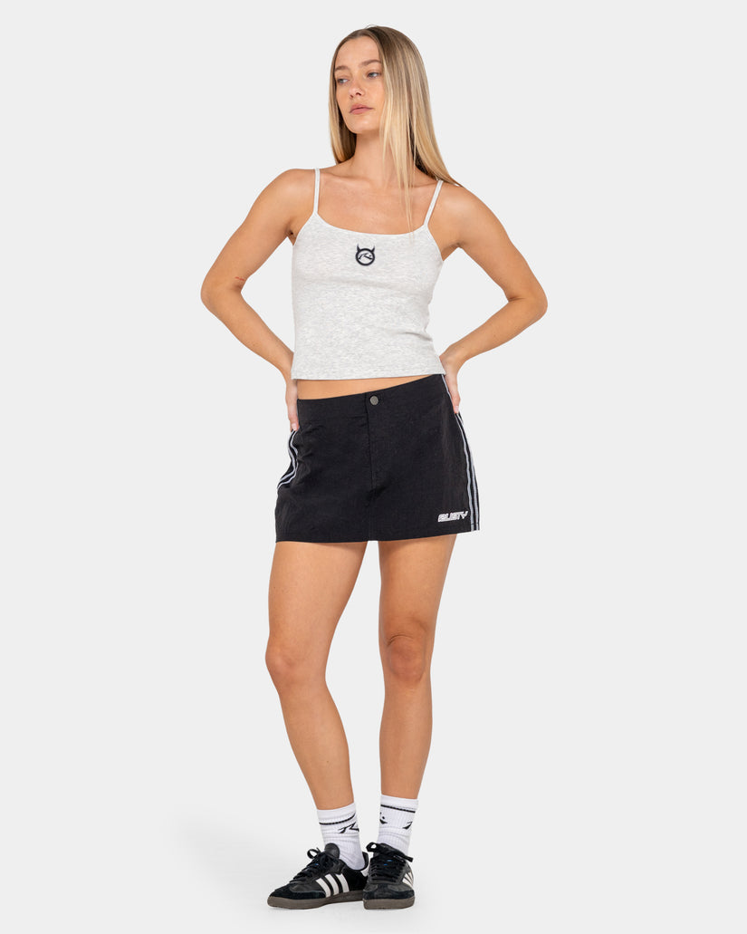Womens Lombardi Nylon Mini Skirt