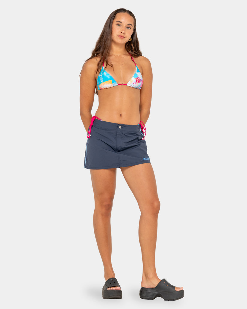 Womens Lombardi Nylon Mini Skirt