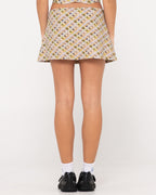 Women Percy Plaid Low Rise Mini Skirt