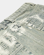 Womens Norty Low Rise Micro Denim Skirt