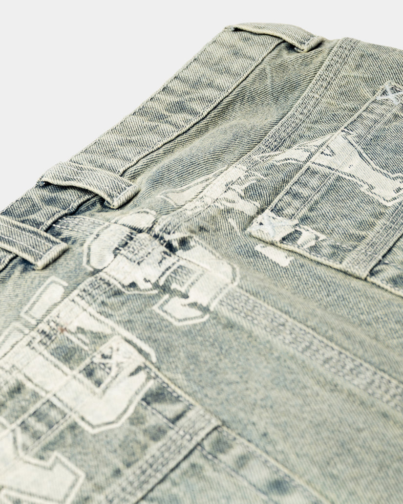 Womens Norty Low Rise Micro Denim Skirt