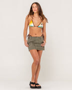Womens Dirtbag Cargo Low Rise Mini Skirt