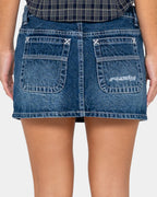 Womens Flip Mommy DIY Low Rise Denim Skirt