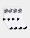 Mens Opus Dot 4 Pack Crew Socks