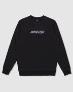 Mens Solid Strip Front Crew Neck
