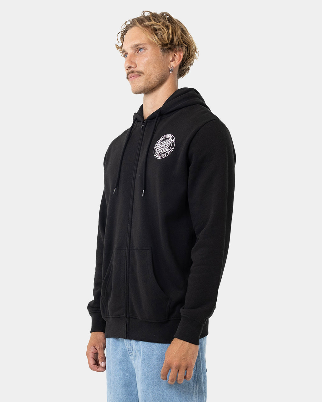 Mens Os Mfg Dot Zip Up Hoodie