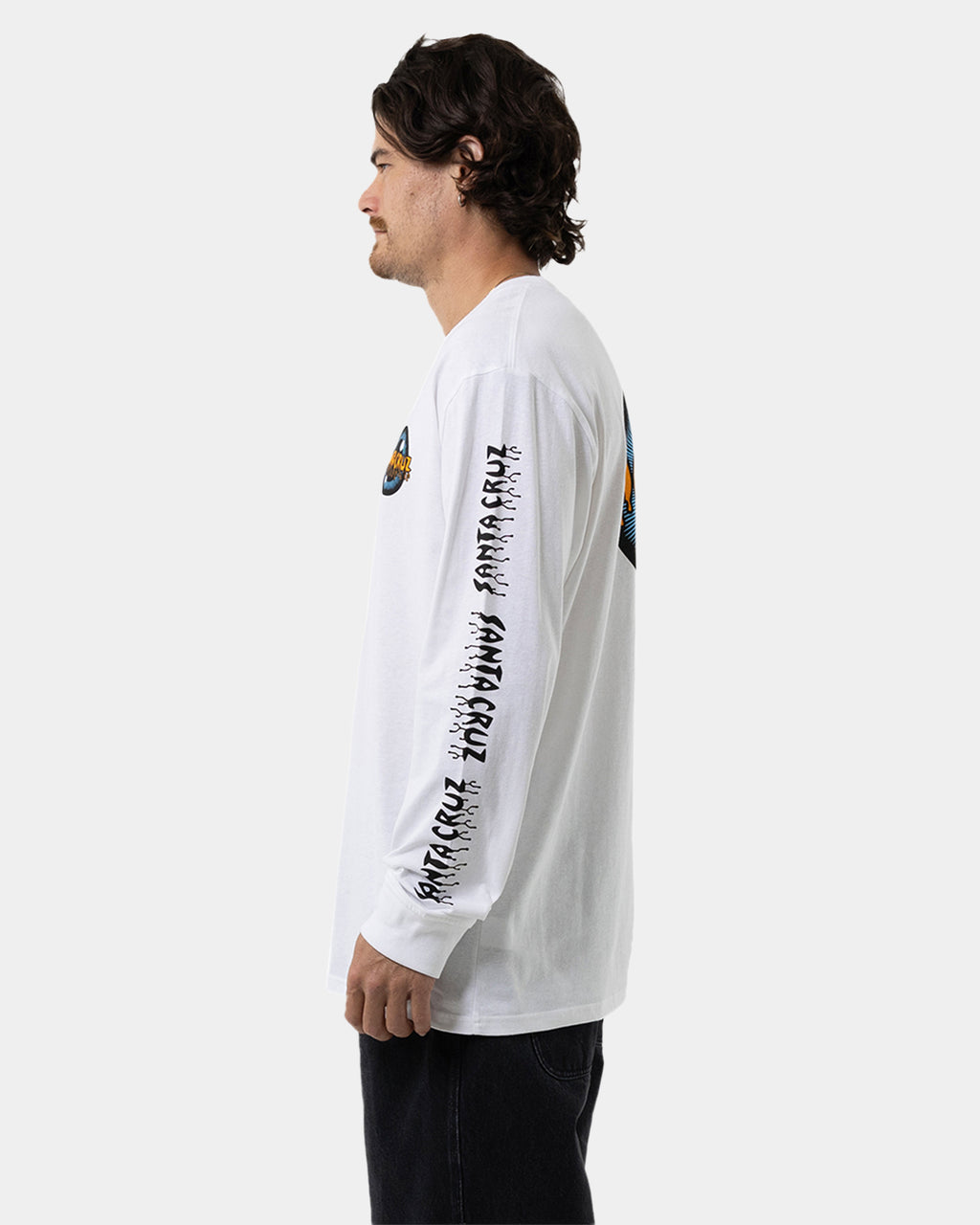 Mens Roskopp Iris Strip Repeat Long Sleeve T-Shirt
