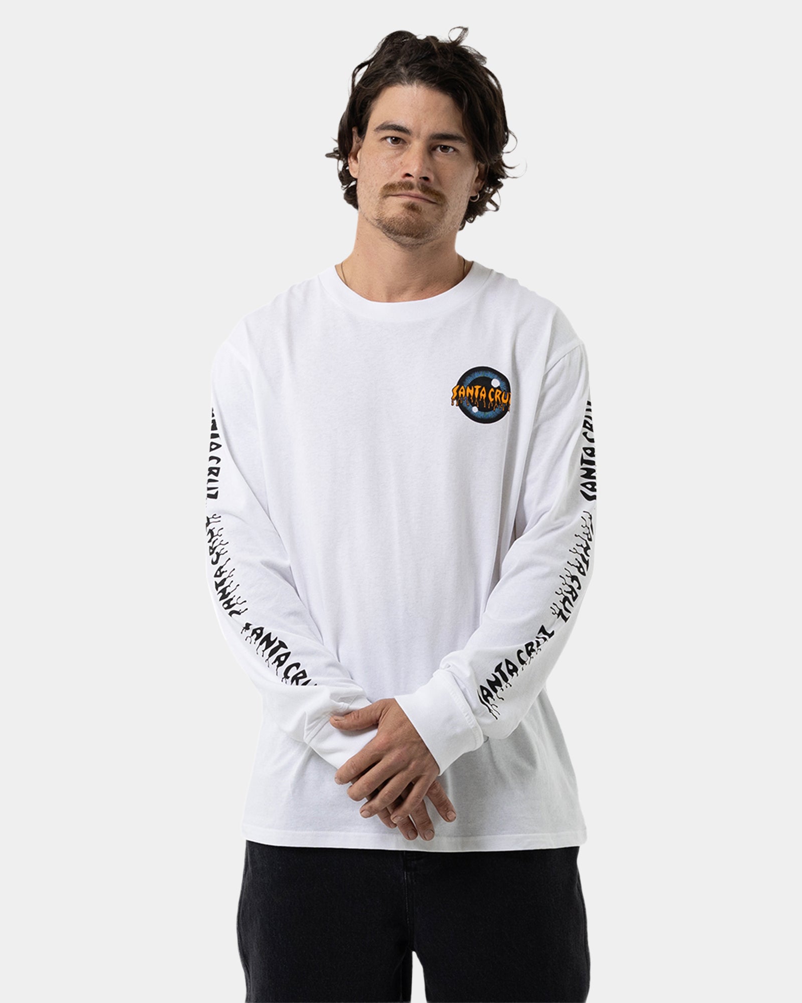 Mens Roskopp Iris Strip Repeat Long Sleeve T-Shirt