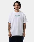 Mens Dice Flame Dot Strip Front T-Shirt
