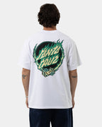 Mens Dice Flame Dot Strip Front T-Shirt