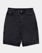 Mens Flaming Dice Dot Denim Shorts