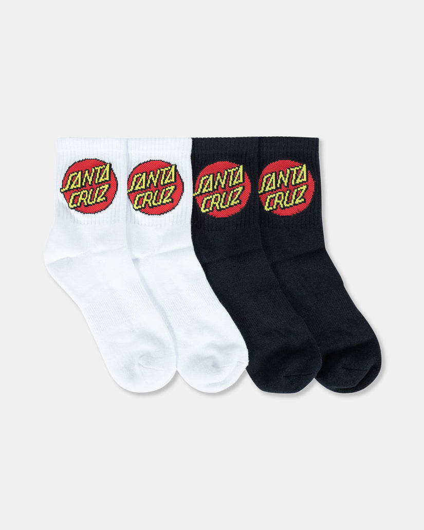 Womens Classic Dot 4 Pack Ankle Socks