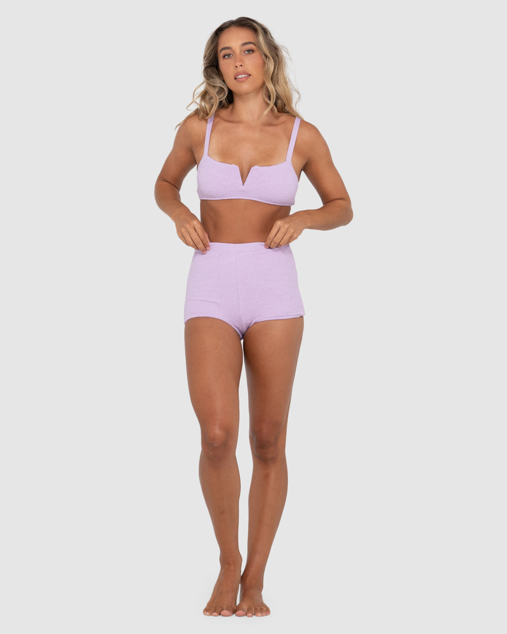 WOMENS SANDALWOOD HIGH WAISTED BIKINI BOTTOMS