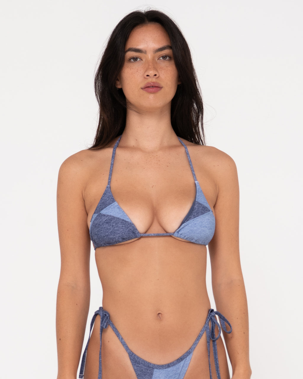 Womens Britney Patchwork Multiway Bikini Top