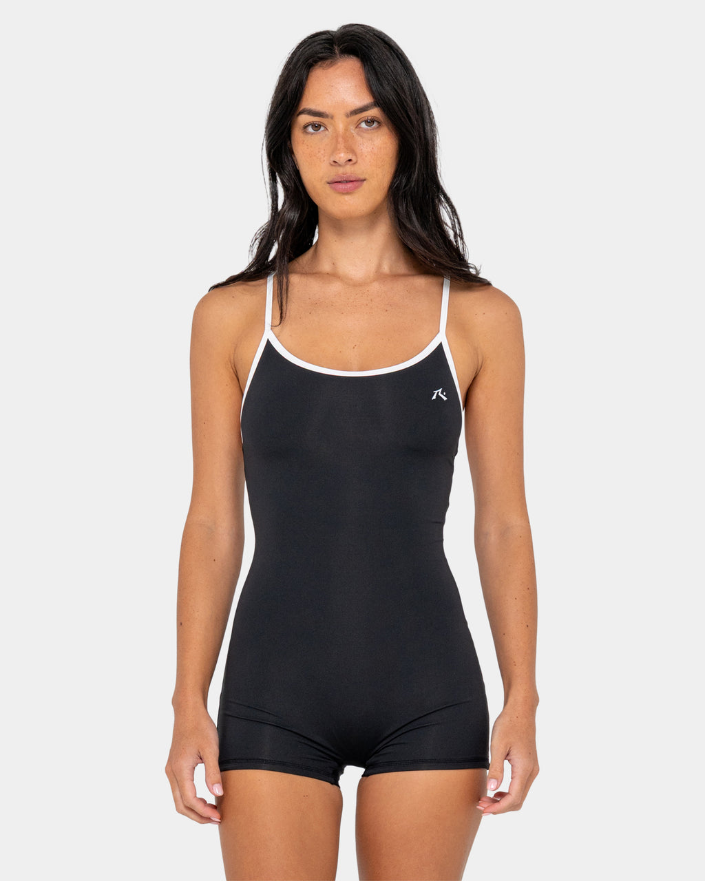 Womens Essentials Contrast Romper One Piece
