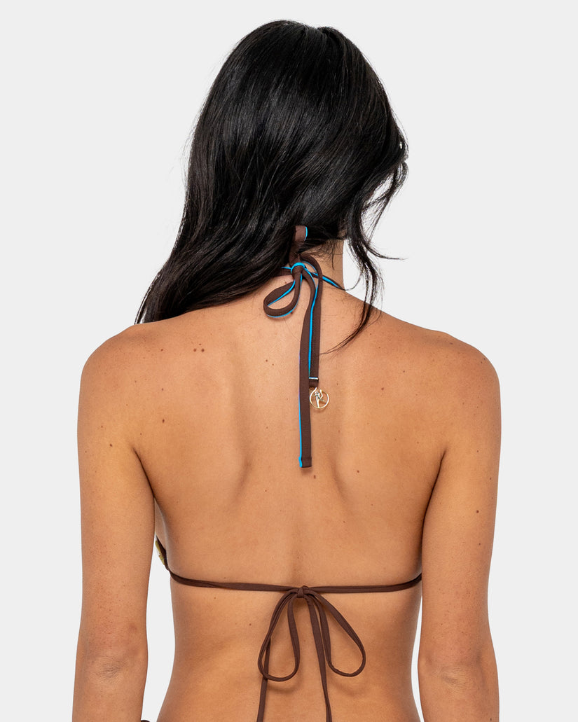 Womens La Cabana Contrast Tri Bikini Top