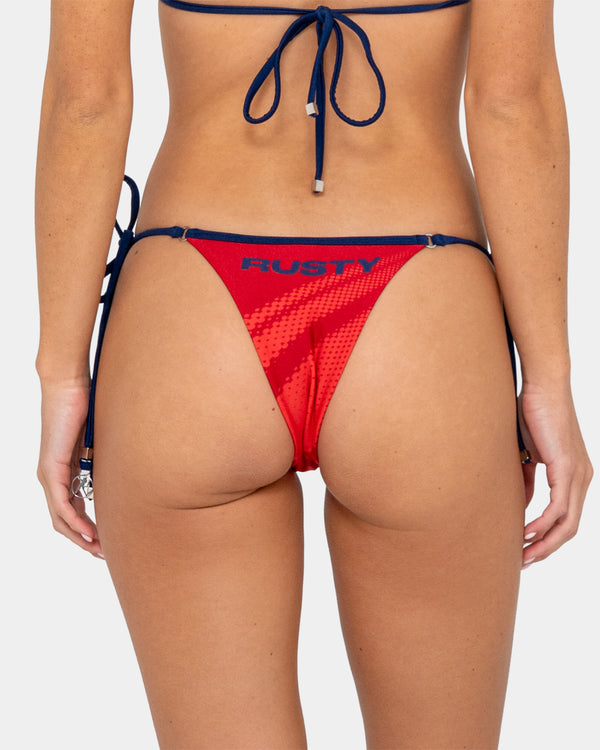 Womens Eighty Five Cheeky Side Tie Bikini Bottom