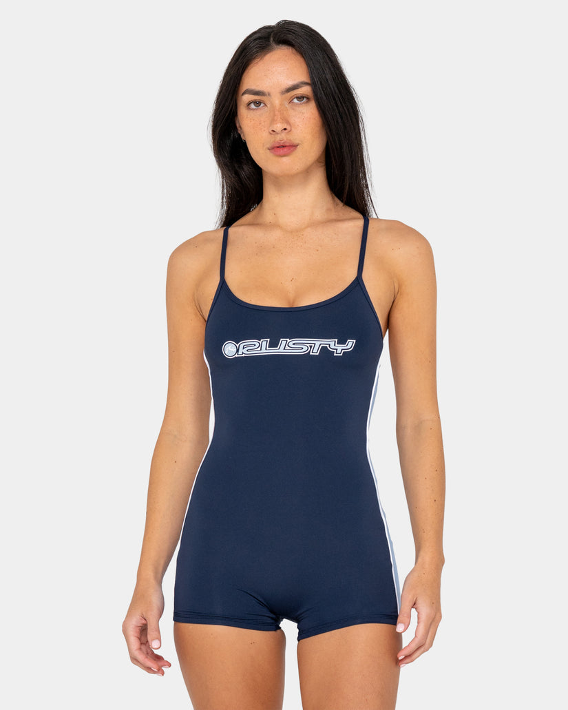 Womens Timmy Target Romper One Piece Swimsuit