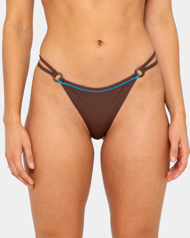 Womens La Cabana Ring Midi Bikini Bottom