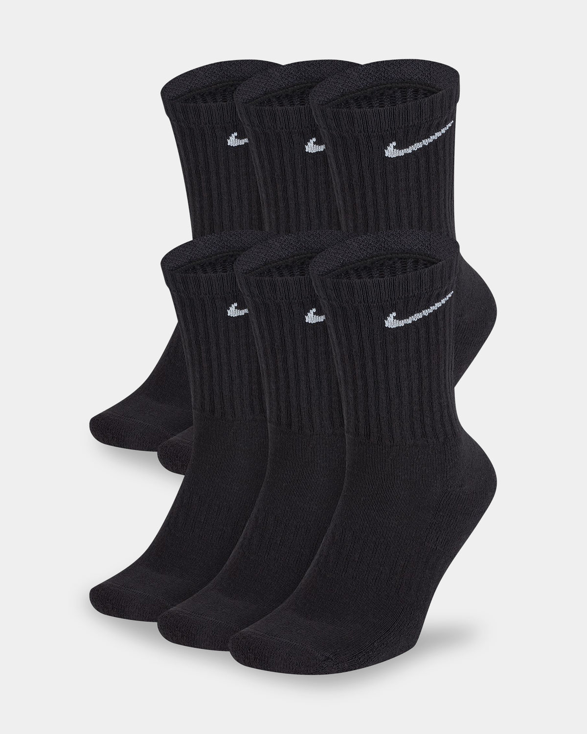 Everyday Cushioned 6 Pack Crew Socks