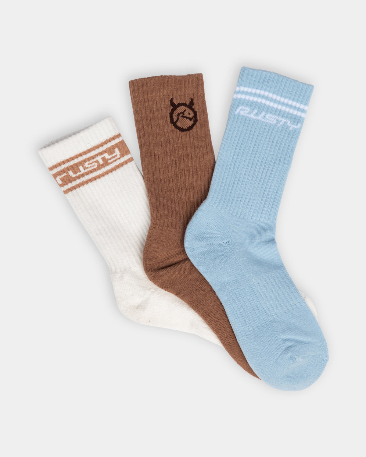 Womens Shake Up 3 Pack Crew Socks