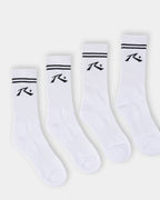 Mens Comp Mid Calf  4 Pack Crew Socks
