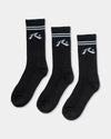 Mens Comp 3 Pack Crew Socks