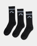 Mens Comp 3 Pack Crew Socks