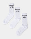 Mens Comp 3 Pack Crew Socks