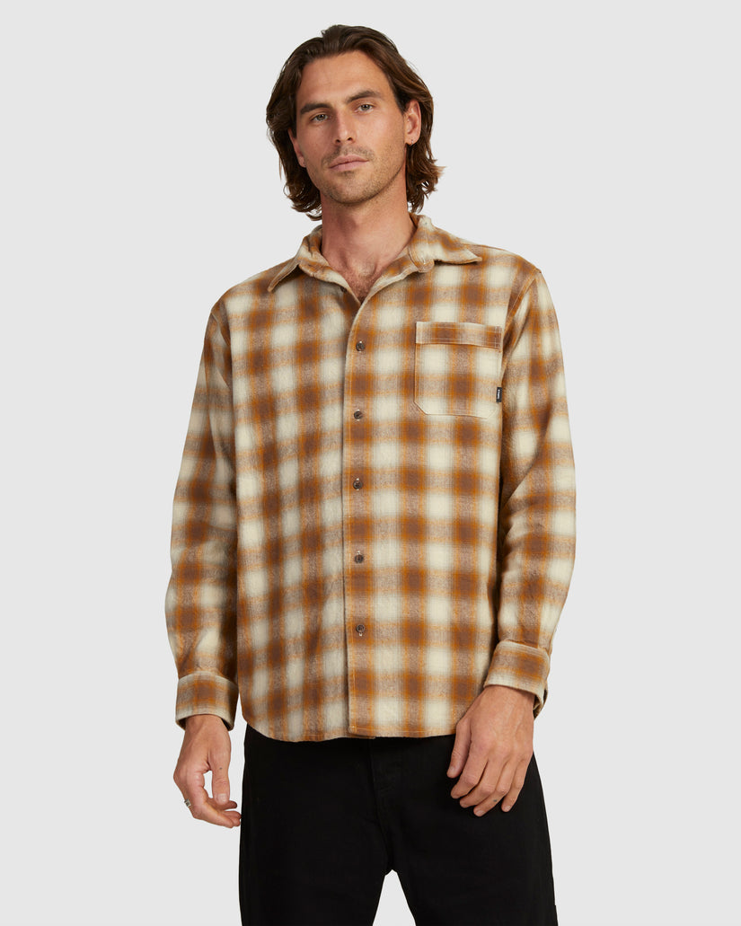 MENS BARRIO LONG SLEEVE FLANNEL SHIRT
