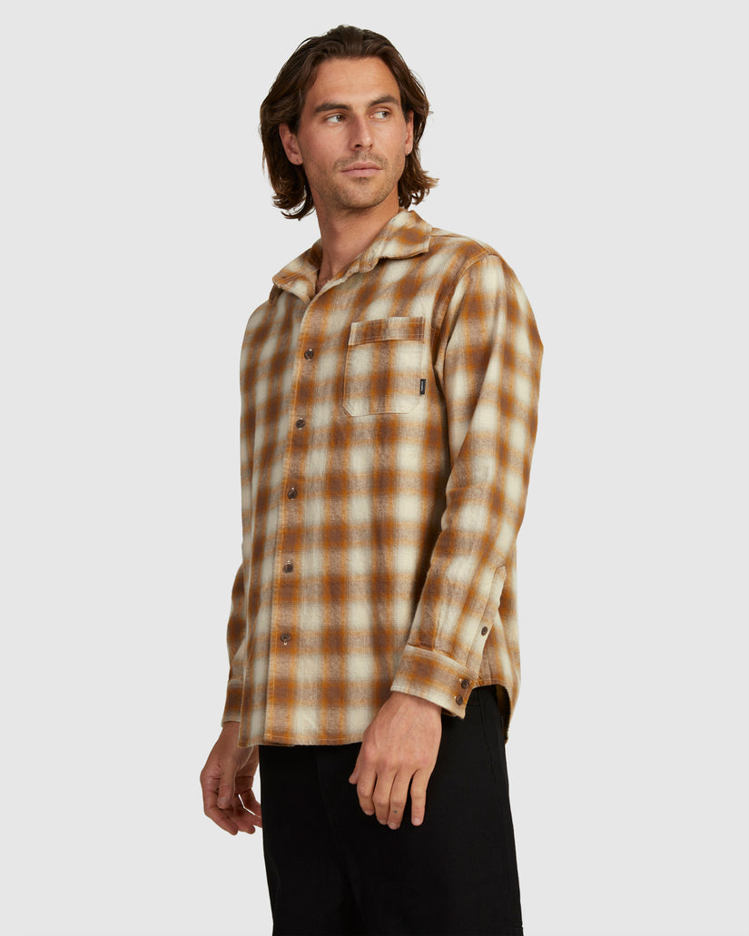 MENS BARRIO LONG SLEEVE FLANNEL SHIRT