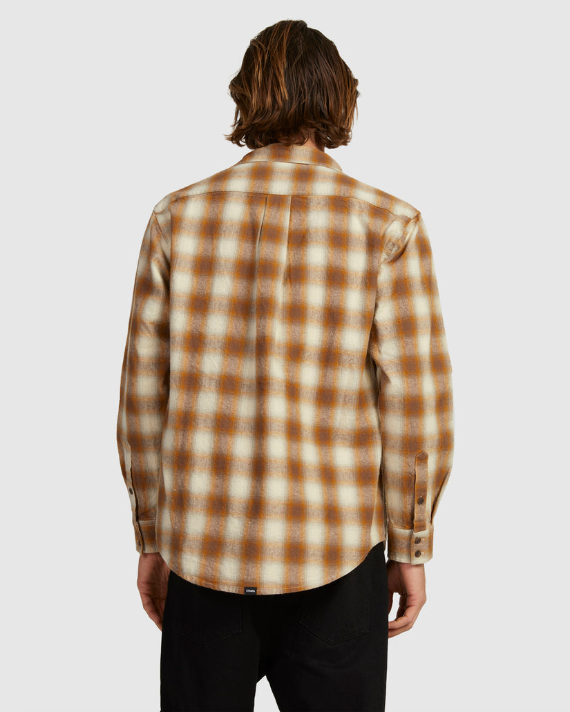 MENS BARRIO LONG SLEEVE FLANNEL SHIRT