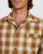 MENS BARRIO LONG SLEEVE FLANNEL SHIRT