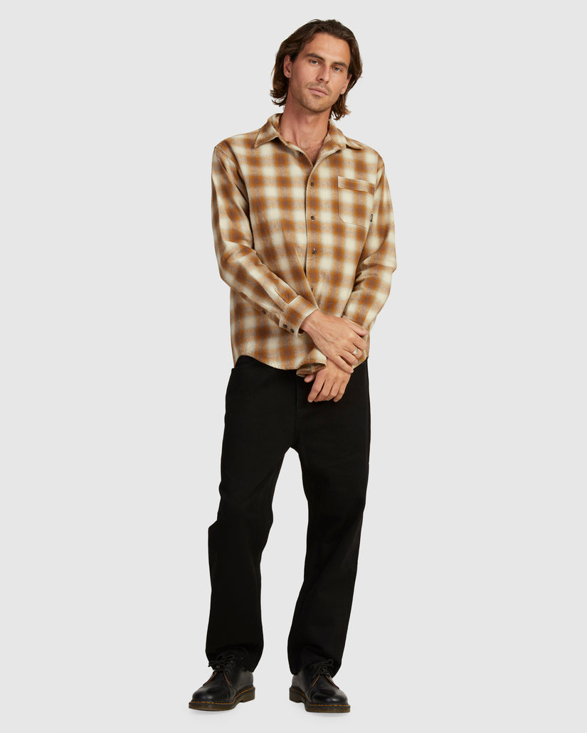 MENS BARRIO LONG SLEEVE FLANNEL SHIRT
