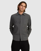MENS OPS OVERSIZED LONG SLEEVE FLANNEL SHIRT