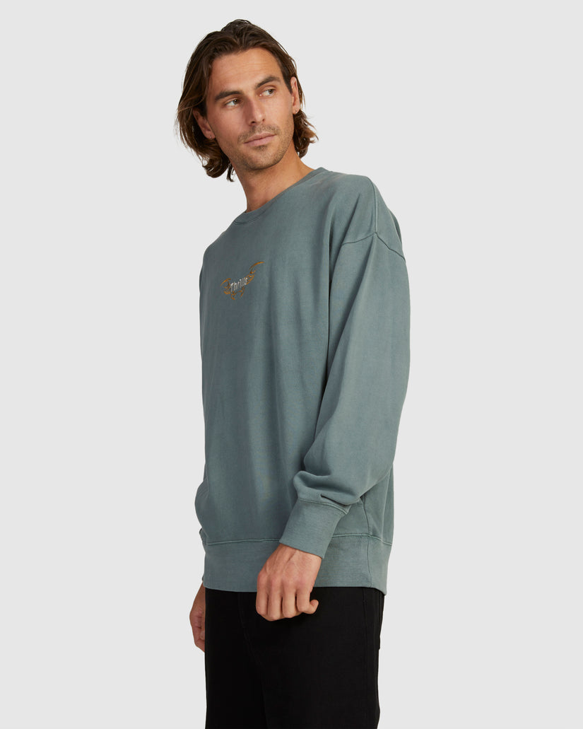 MENS THRILLS GOLDEN WINGS SLOUCH CREW