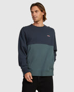 MENS KNOWLEDGE OVERSIZED PANEL CREW