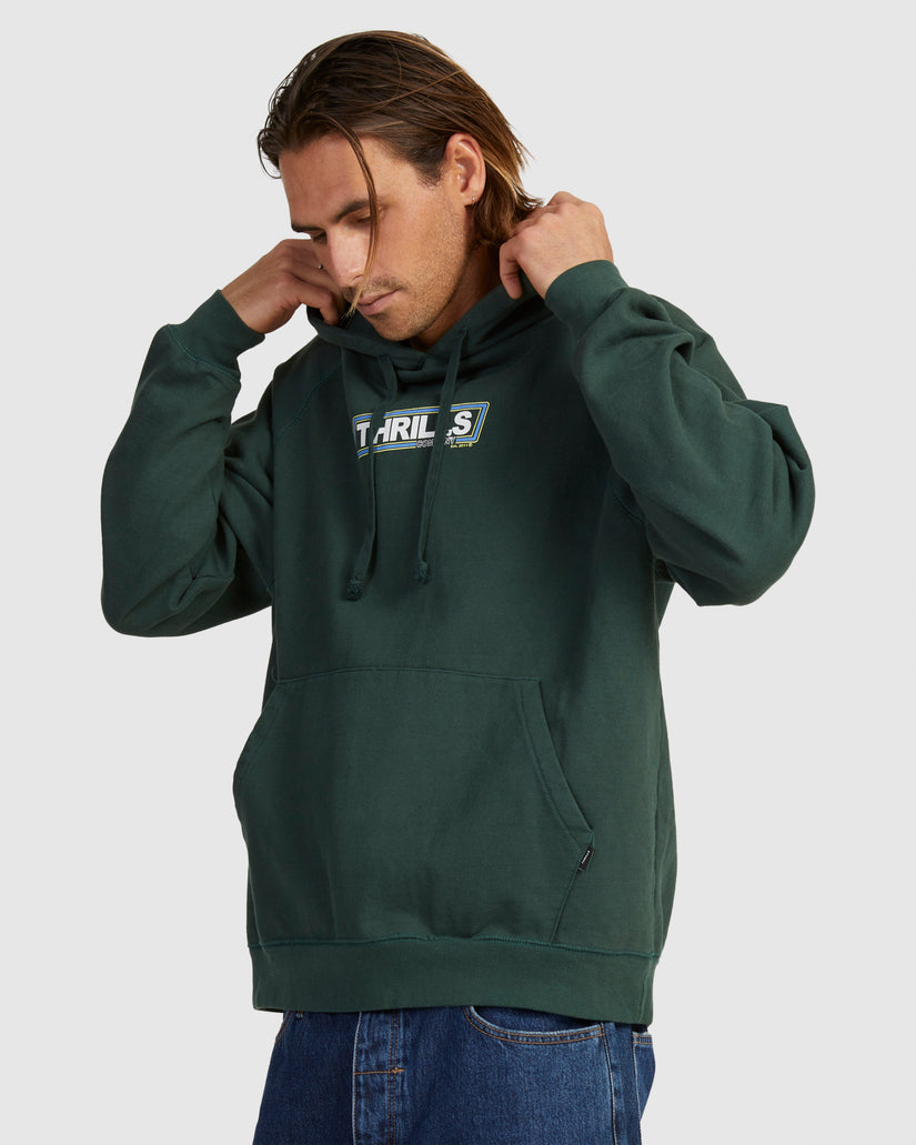 MENS VARSITY RAGLAN PULL ON HOODIE